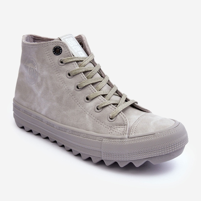 Sneakers da donna Big Star High Warm Grey GG274070 grigio 2