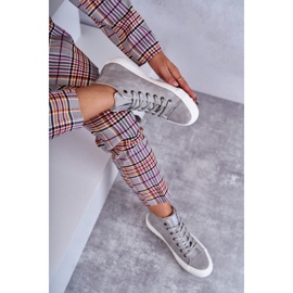 Sneakers da donna Big Star High Warm Grey EE274114 grigio 2