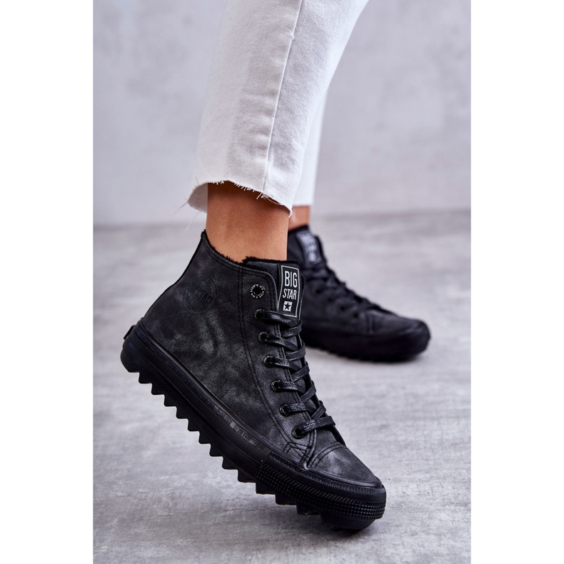 Sneakers da donna Big Star High Warmed Nero GG274069 1