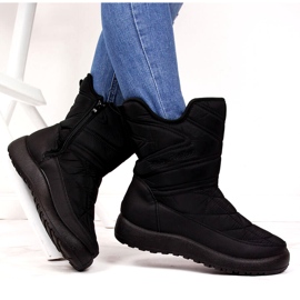 Evento Stivali da neve femminile Notizie resistenti all'acqua 21SN26-4276 NERO 1