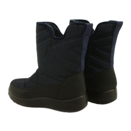 Evento Stivali da neve femminile resistente all'acqua blu navy nero 5