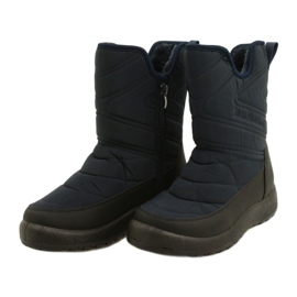 Evento Stivali da neve femminile resistente all'acqua blu navy nero 4