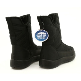 Evento Stivali da neve femminile resistente all'acqua blu navy nero 1