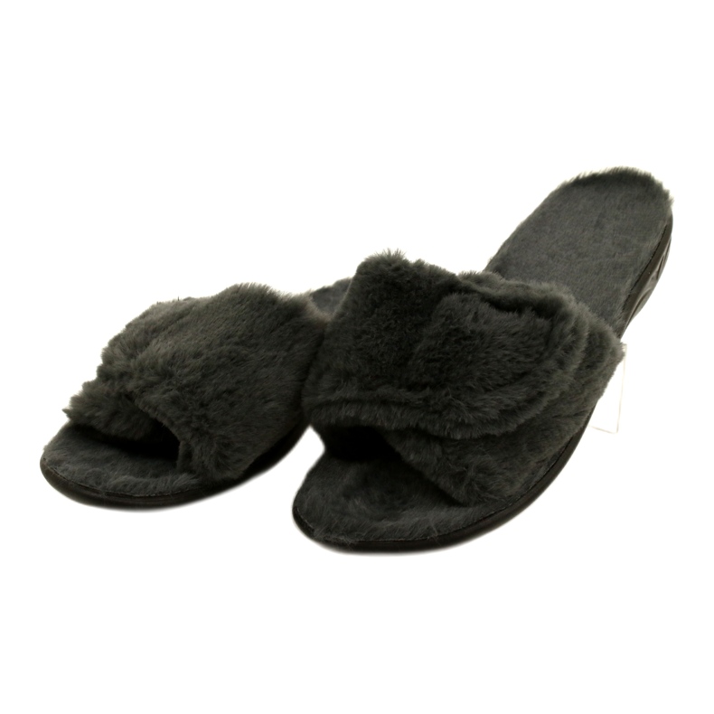 Slifori femminili Adanex 27914 Sara Fur Grey grigio 3