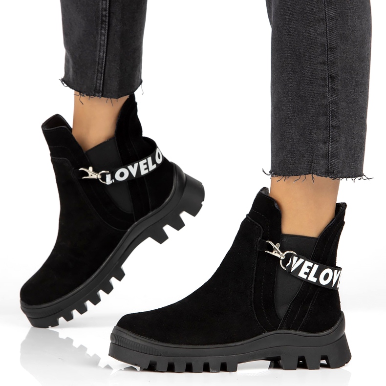 Stivaletti Slip-On In Camoscio Con Decorazione Filippo DBT3927 Nero 1