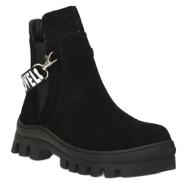Stivaletti Slip-On In Camoscio Con Decorazione Filippo DBT3927 Nero 2