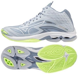 Scarpe da pallavolo Mizuno Wave Lightning Z7 Mid W V1GC225002 grigio sfumature di grigio 1