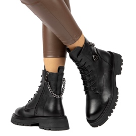 Stivali da donna con perno di sicurezza e Filippo DBT4059 Black Chain nero 5
