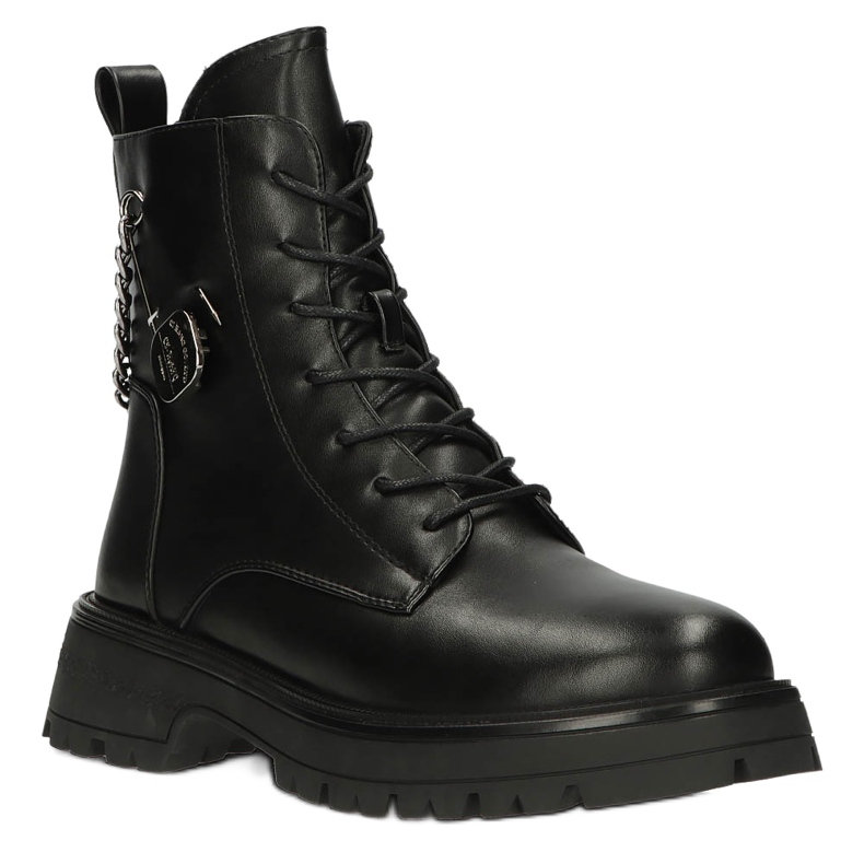 Stivali da donna con perno di sicurezza e Filippo DBT4059 Black Chain nero 1
