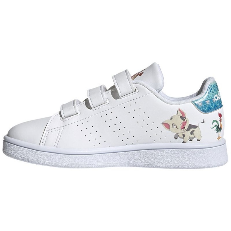 Adidas Advantage Disney Vaiana C Jr GZ7627 scarpe bianca 1