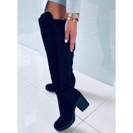 Stivali Niamh Black in pelle naturale nero 1