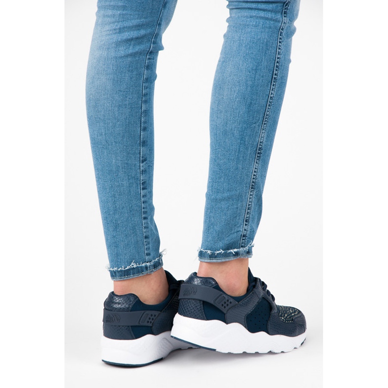 Kylie Scarpe sportive con cristalli blu navy 1