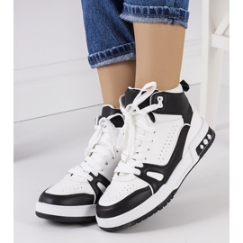 Sneakers nere di Grandis bianco nero 2