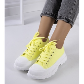 Sneakers gialle con suola spessa in Ardglass giallo 2