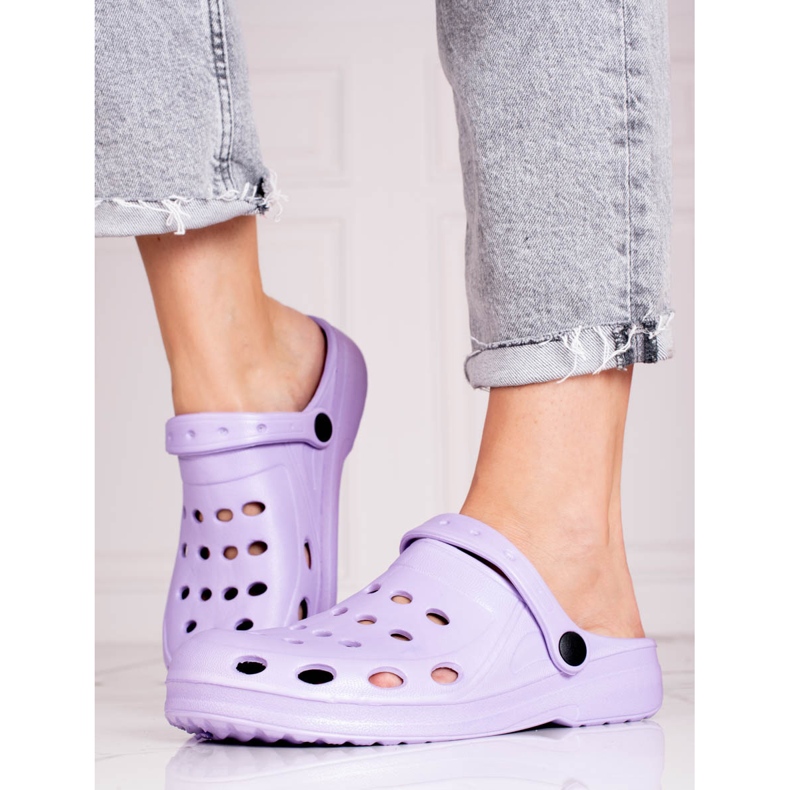 Ciabatte Shelovet viola da donna leggere 1