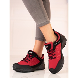 Scarpe da trekking da donna rosse DK nero rosso 1