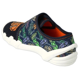 Ciabatte per bambini Befado con velcro 273Y345 nere nero 1