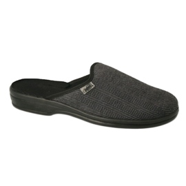 Befado scarpe da uomo pu 089M416 nero grigio 4