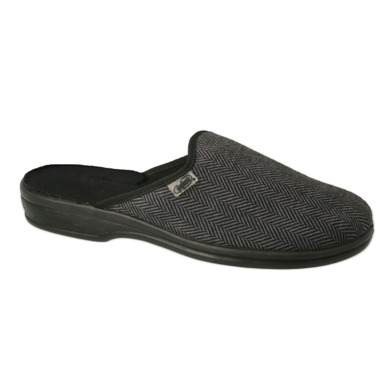 Befado scarpe da uomo pu 089M416 nero grigio 4