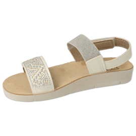 Sandali per bambini di Befado 068y001 con zirconi bianca 2