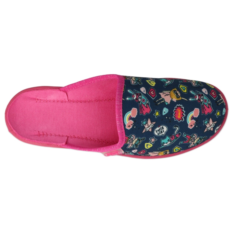 Slifori per bambini di Befado 707x423 con applicazioni colorate rosa 1
