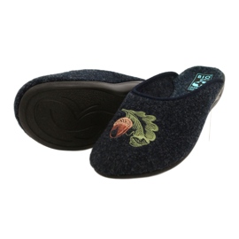 Adanex 27859 Pantofole in Feltro Scoiattolo e Arachidi blu 5