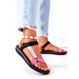 MSMG Sandali Sportivi da Donna Multicolor rosa 2