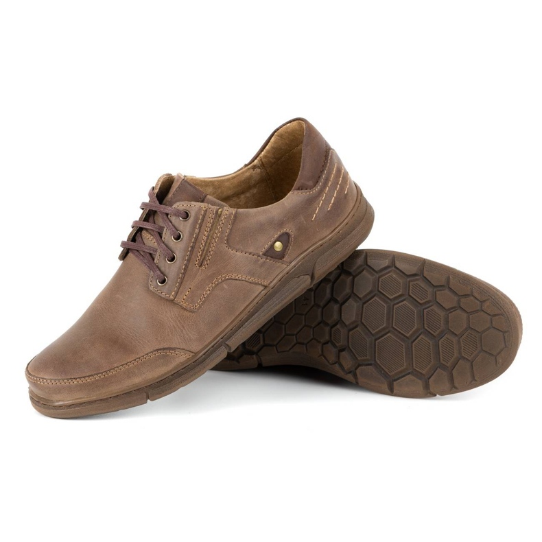 Polbut Scarpe casual da uomo J55 marrone 3