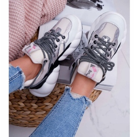Scarpe Sportive da Donna Big Star by Daniel Lopez Bianche FF274A546 bianca nero d'argento 4