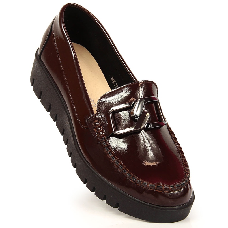 Mocassini da donna, platform bordeaux Sergio Leone rosso multicolore 1