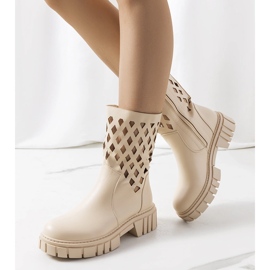 Stivali color crema Dinah beige 1