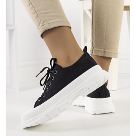 Sneakers nere su suola spessa in Ardglass nero 1