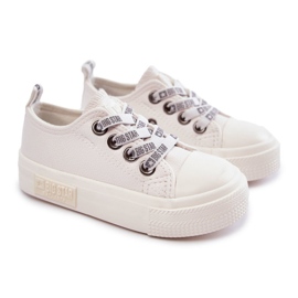 Sneakers in pelle per bambini Big Star KK374060 Bianche bianco 1