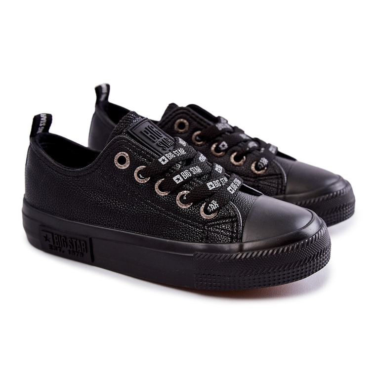 Sneakers in pelle per bambini Big Star KK374057 Nero 1