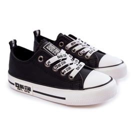 Sneakers in pelle per bambini Big Star KK374039 Nero 1