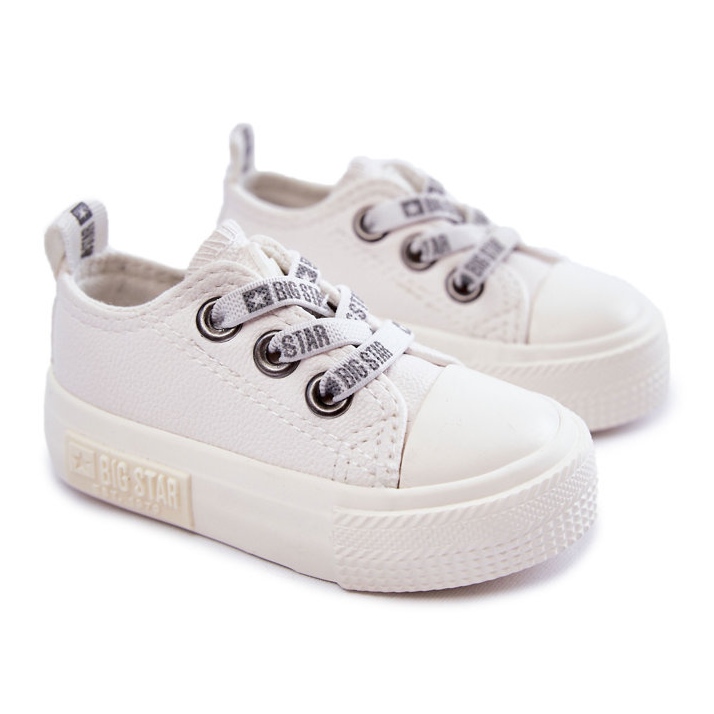 Sneakers in pelle per bambini Big Star KK374058 Bianche bianca 1