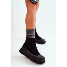 FB2 Stivali alla moda slip-on sulla piattaforma nera di Jenna nero 1