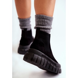 FB2 Stivali alla moda slip-on sulla piattaforma nera di Jenna nero 2