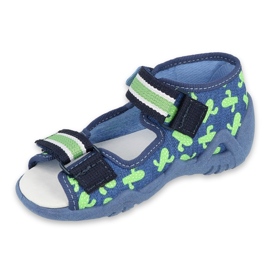 Scarpe da bambino Befado gialle 350P019 blu navy verde 1