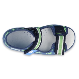 Scarpe da bambino Befado gialle 350P019 blu navy verde 3