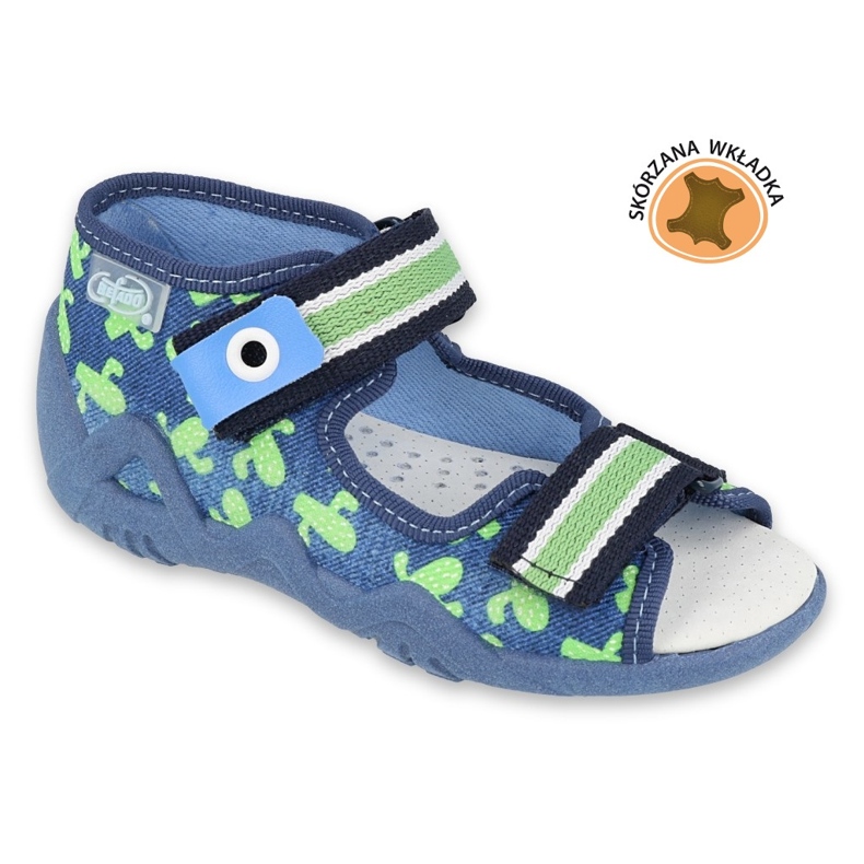Scarpe da bambino Befado gialle 350P019 blu navy verde 4