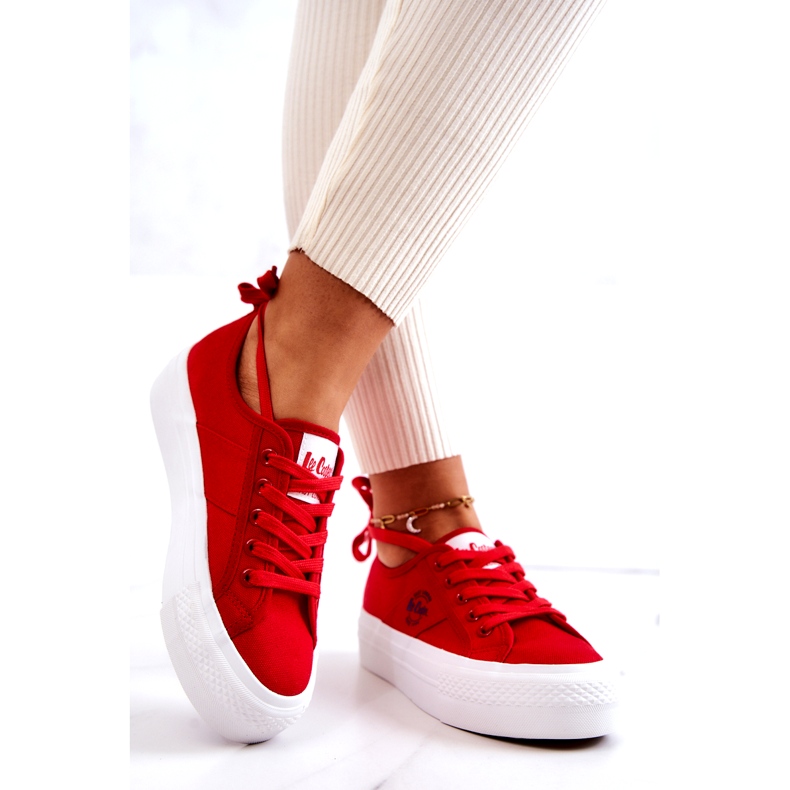Lee Cooper LCW-22-31-0834L Scarpe da ginnastica rosse rosso 1