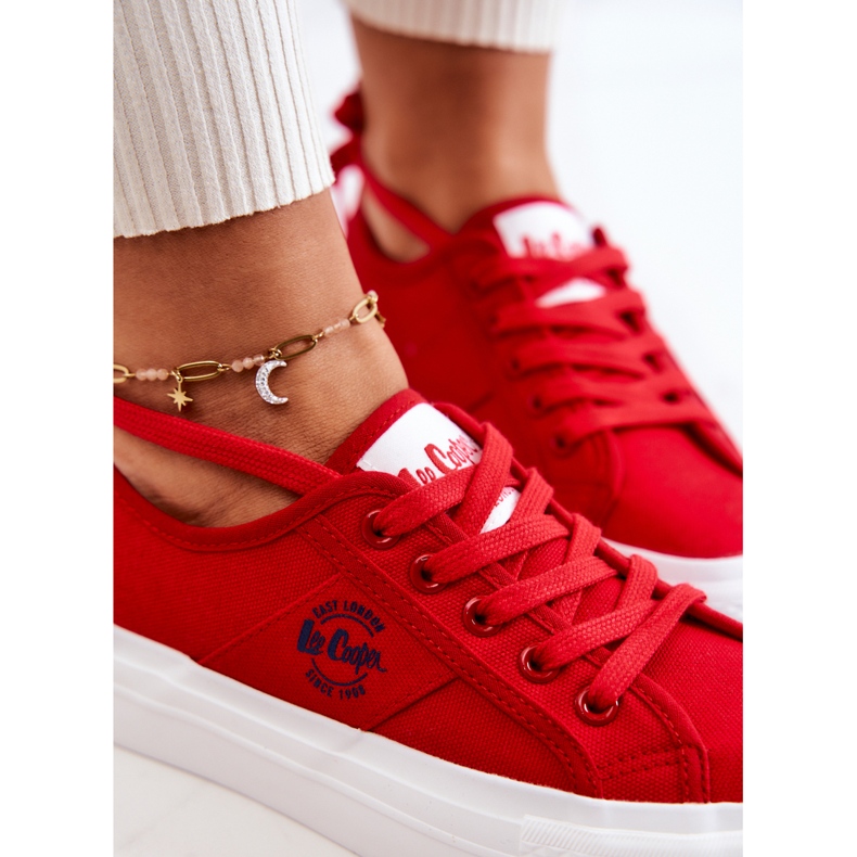 Lee Cooper LCW-22-31-0834L Scarpe da ginnastica rosse rosso 3