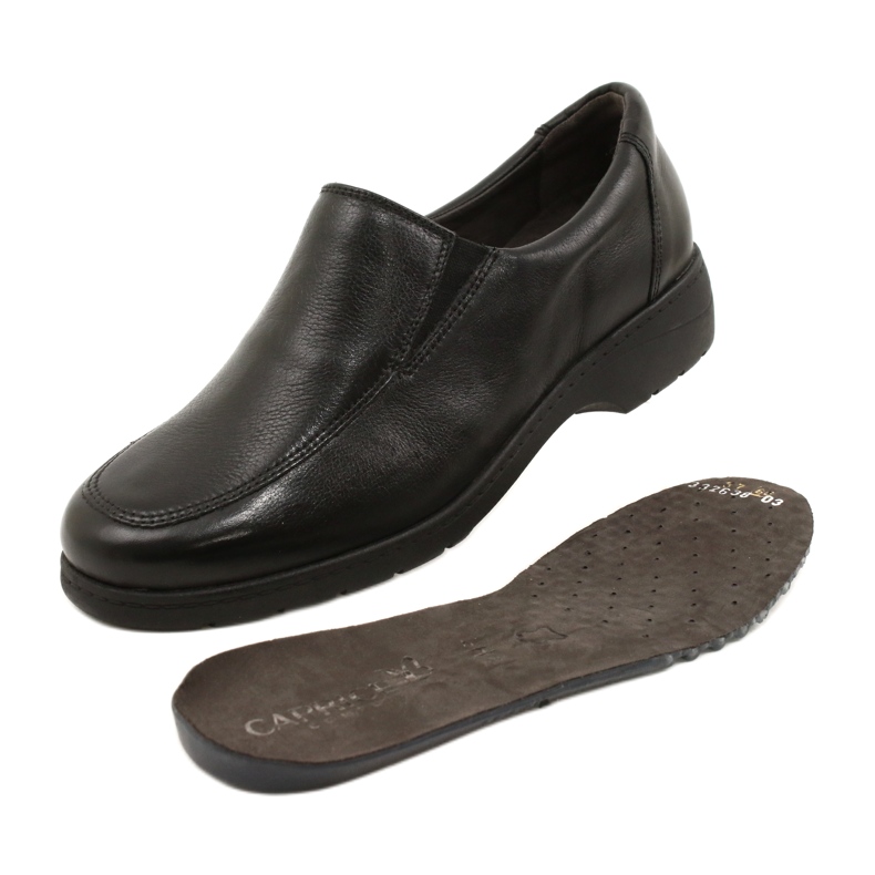 Scarpe slip-on da donna Caprice 24350 questo H nero 5