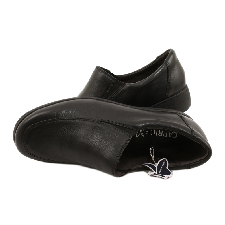Scarpe slip-on da donna Caprice 24350 questo H nero 6