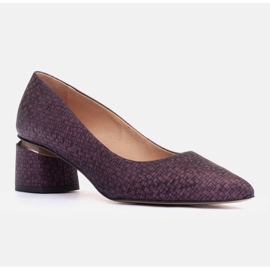 Marco Shoes Décolleté in camoscio viola 1