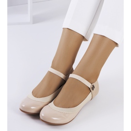 Ballerine beige con elastico Hari 1