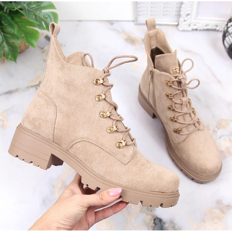 S.Barski Stivali da donna in camoscio beige S. Bararski 1