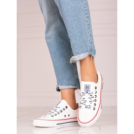 Sneakers Big Star KK274095 da donna bianca 2