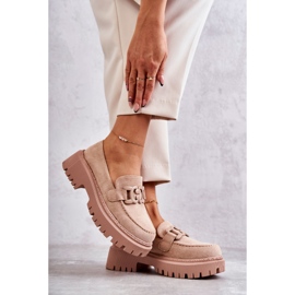 FB2 Francesine da donna con ornamento Beige Leeza 2